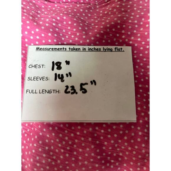 Lilly Pulitzer Pink White Polka Dots Cotton Top XS - Picture 6 of 7